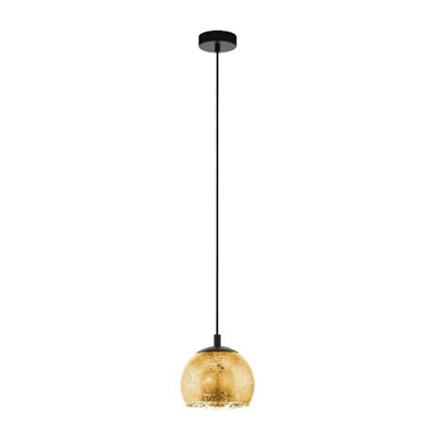 ALBARACCIN Lampa wisząca 19 cm czarna/złota