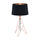 CAMPORALE Lampa stołowa E27 IP20 miedziana z czarnym abażurem
