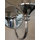 ABU DHABI Lampa ścienna E14 IP20 srebrna z białym abażurem