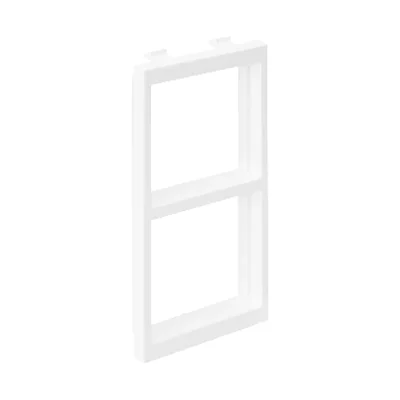 Adapter CIMA na 2 moduły K45 (45x45mm) poziomo, czysta biel