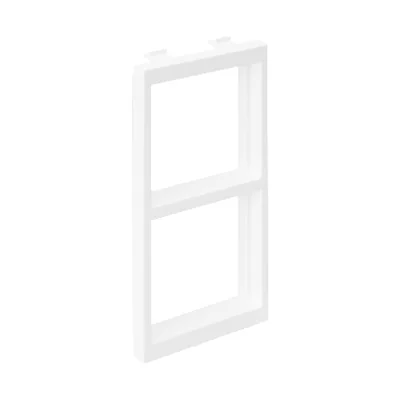Adapter CIMA na 2 moduły K45 (45x45mm) poziomo, czysta biel