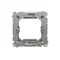Adapter na osprzęt standardu 45x45 mm inox (metalik)