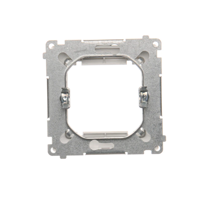 Adapter (przejściówka) na osprzęt standardu 45x45 mm. Montaż do puszki na łapki i wkręty, biały