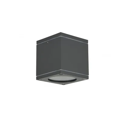 ADELA MIDI Lampa zewnętrzna sufitowa 8,7x8,7 cm ciemny popiel