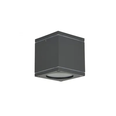 ADELA MIDI Lampa zewnętrzna sufitowa 8,7x8,7 cm ciemny popiel