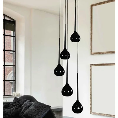 AGA 5 Lampa wisząca czarna