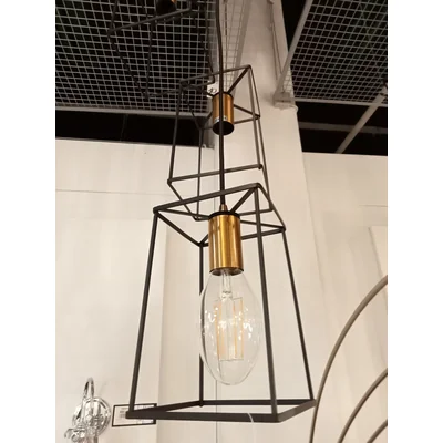 ALANIS Lampa wisząca potrójna czarna