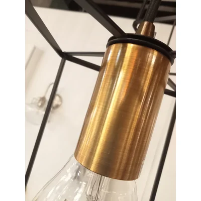 ALANIS Lampa wisząca potrójna czarna