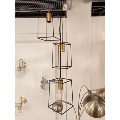 ALANIS Lampa wisząca potrójna czarna