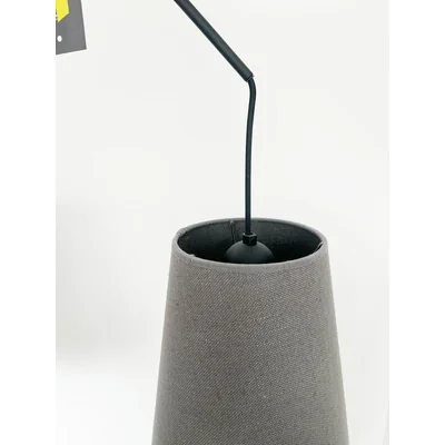 ALANYA Lampa wisząca E27 IP20 czarna z szarymi abażurami