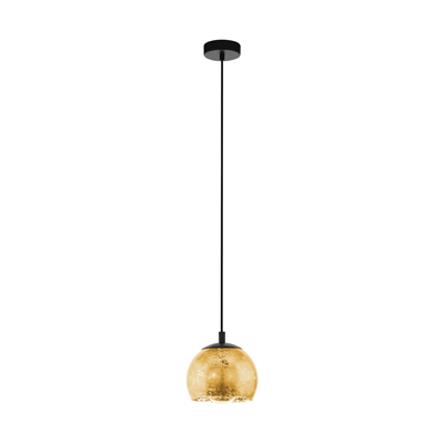 ALBARACCIN Lampa wisząca 19 cm czarna/złota