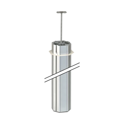 ALK Kolumna czterostronna 3-metrowa 125x130mm aluminium