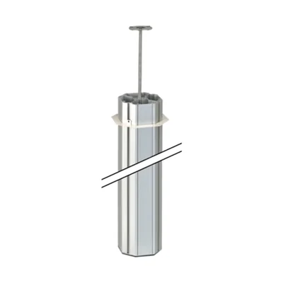 ALK Kolumna czterostronna 3-metrowa 125x130mm aluminium