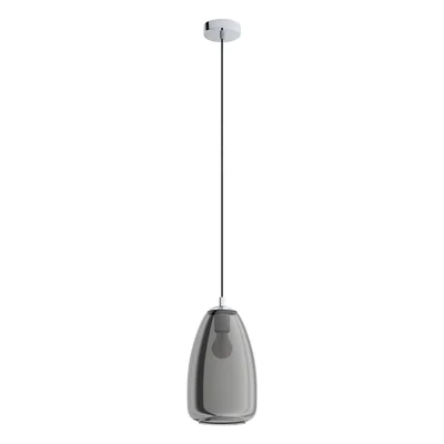 ALOBRASE Lampa wisząca 20 cm czarny-transparentny