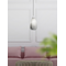 ALOBRASE Lampa wisząca 20 cm czarny-transparentny