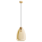 ALOBRASE Lampa wisząca 30 cm bursztynowa