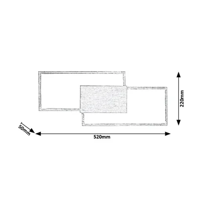 Andrei Lampa ścienna szczotkowane aluminium