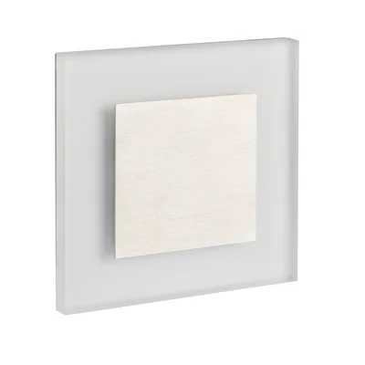 APUS Oprawa schodowa LED 0,8W 13lm 12V 3000K IP20 kwadratowa srebrna
