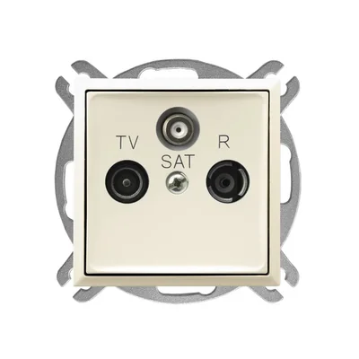 ARIA Gniazdo RTV-SAT końcowe ecru