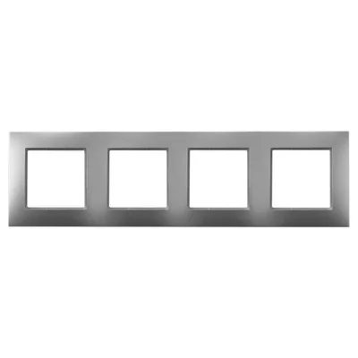 ARIA Ramka poczwórna srebrna