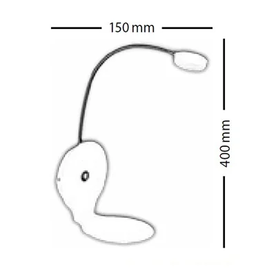 ARLES 1X3W LED LAMPA ŚCIENNA BIAŁA