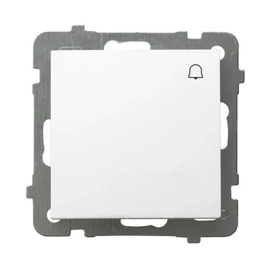 AS Łącznik zwierny "dzwonek" biały bez ramki