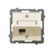 AS Obudowa gniazda komputerowego pojedynczego ecru