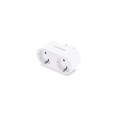 Azzardo SMART podwójne gniazdo z wtykiem 16A 110-240V białe WiFi AZ3476