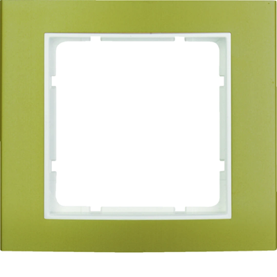 B.3 Ramka 1-krotna aluminium złota/biały