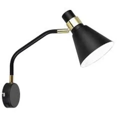 BAGIO Lampa ścienna E14 IP20 czarno złota