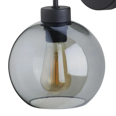 BARI Lampa ścienna czarna