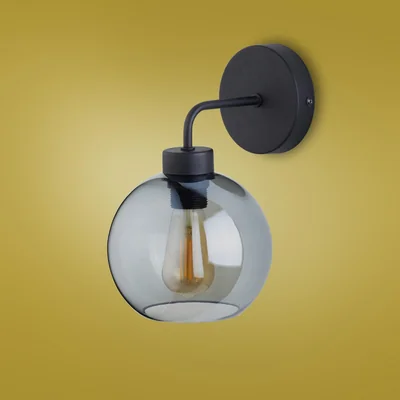 BARI Lampa ścienna czarna