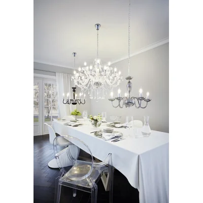 BASILANO 1 Lampa wisząca 100 cm dwunastopunktowa chrom