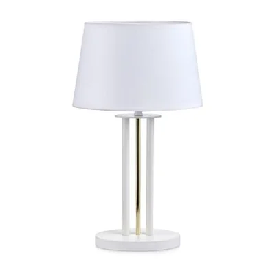 BASTIA Lampa stołowa biała