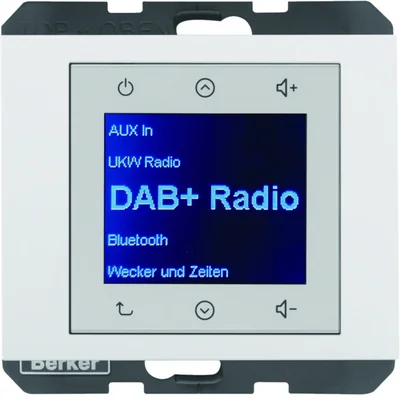 BERKER K.1 Radio Touch DAB+ biały połysk