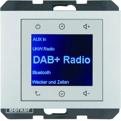 BERKER K.5 Radio Touch DAB+ aluminium mat lakierowany