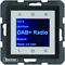 BERKER Q.1/Q.3/Q.7 Radio Touch DAB+ z Bluetooth antracyt aksamit lakierowany