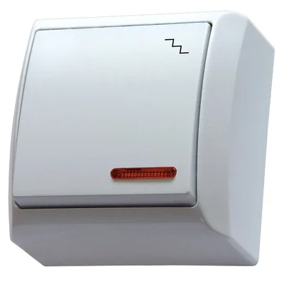 BIS Łącznik schodowy z podświetleniem biały