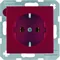 B.KWADRAT Gniazdo SCHUKO czerwone