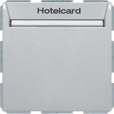 B.KWADRAT Łącznik przekaźnikowy na kartę hotelową aluminium matowy