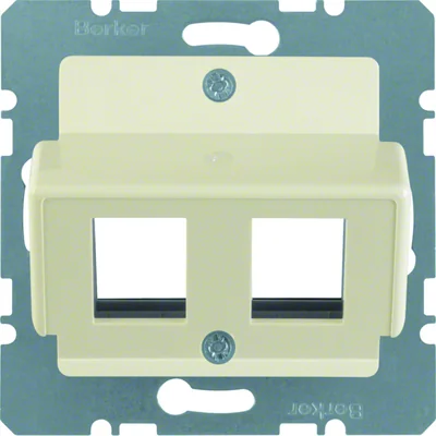 B.KWADRAT Płytka centralna do gniazda modularnego Krone kremowa