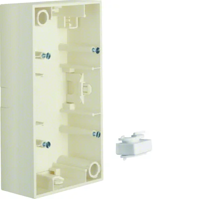 B.KWADRAT Puszka natynkowa podwójna kremowa