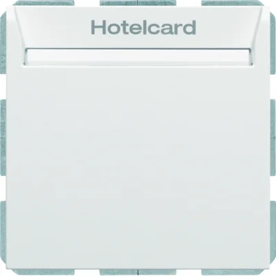 B.KWADRAT/B.3/B.7 Łącznik przekaźnikowy na kartę hotelową biały matowy