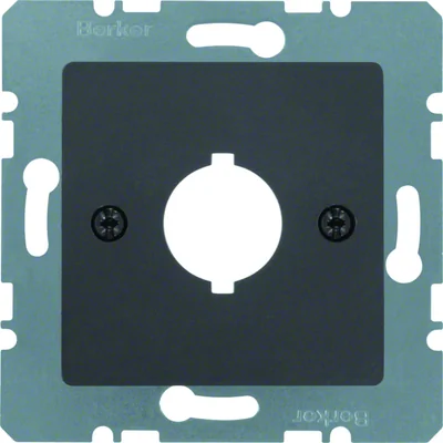 B.KWADRAT/K.1 Płytka centralna z otworem Ø 18,8 mm do aparatów zgłoszeniowych antracytowa matowa