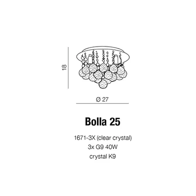 BOLLA 25 Lampa sufitowa chrom