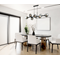 Borgo Lampa wisząca ośmiopunktowa 120cm 40W E27 IP20 czarna