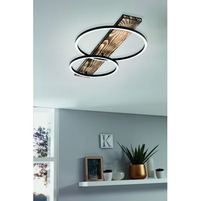 BOYAL Lampa sufitowa 78 cm brązowy rustykalny