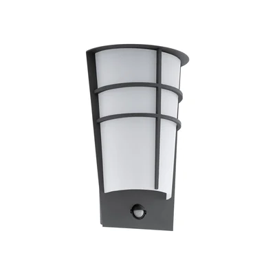 BREGANZO 1 Lampa ścienna z czujnikiem ruchu antracytowa