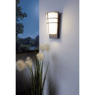 BREGANZO 1 Lampa ścienna z czujnikiem ruchu antracytowa