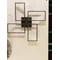 CAFU Lampa sufitowa 54,4x54,4cm czarna